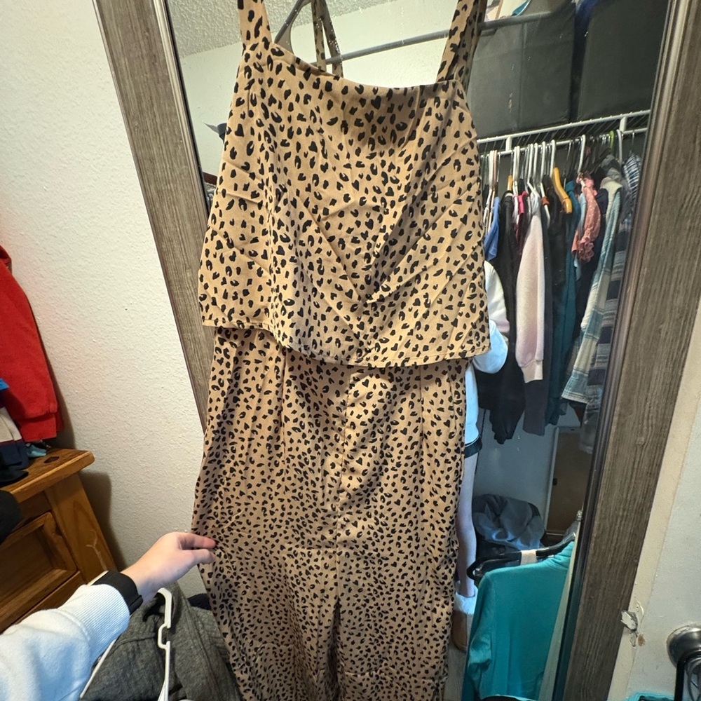 Leopard Print Jumpsuit